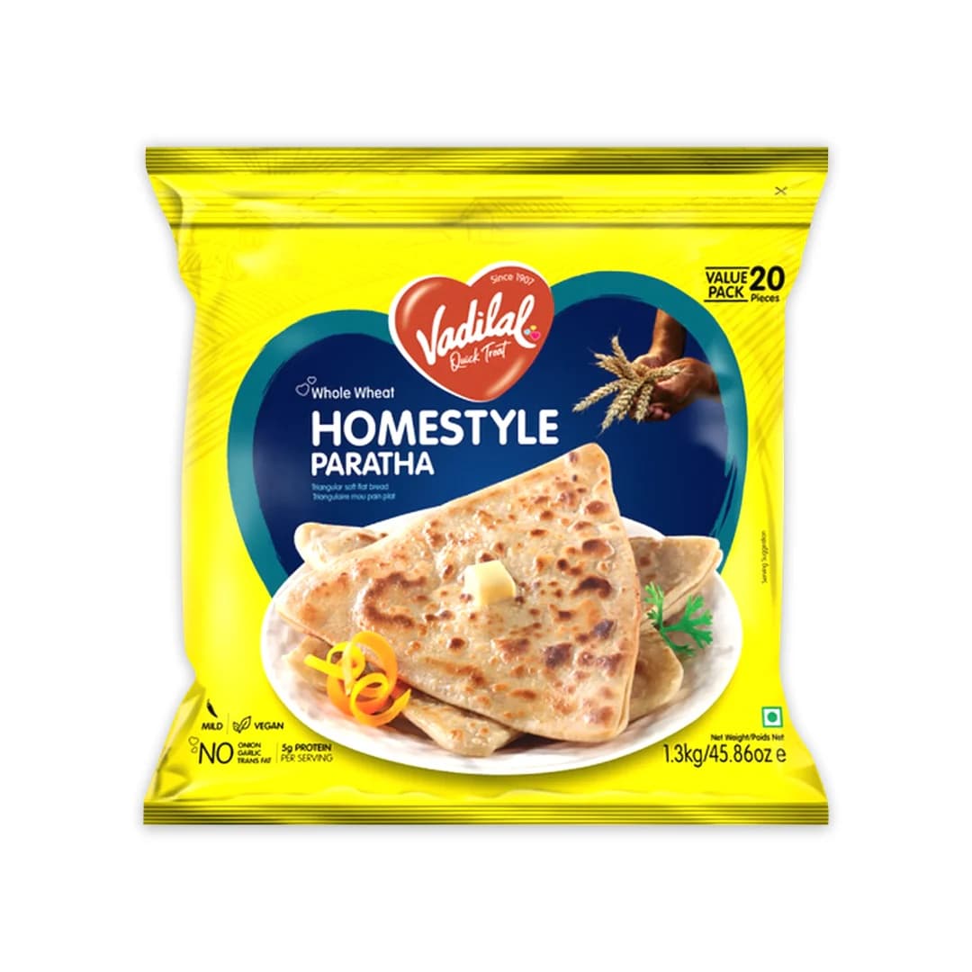 Vadilal Homestyle Paratha 20pcs - Frozen