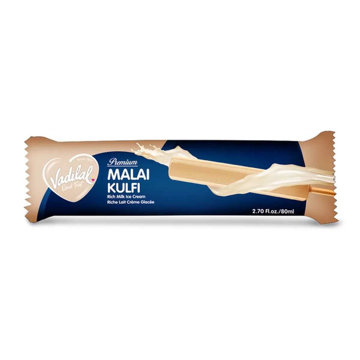 Vadilal Malai Rabri Kulfi 80ml - Snacks