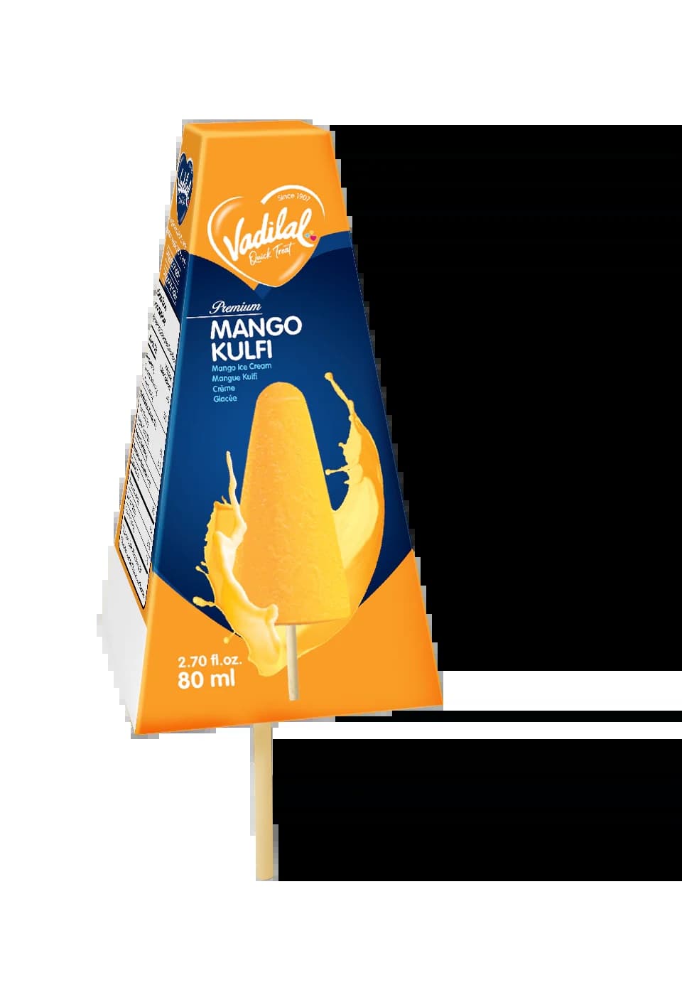Vadilal Mango Kulfi 6x80ml - Snacks