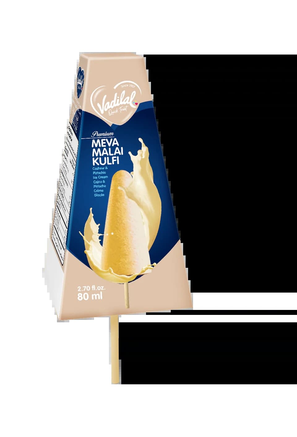 Vadilal Mawa Malai Kulfi 80ml - Snacks