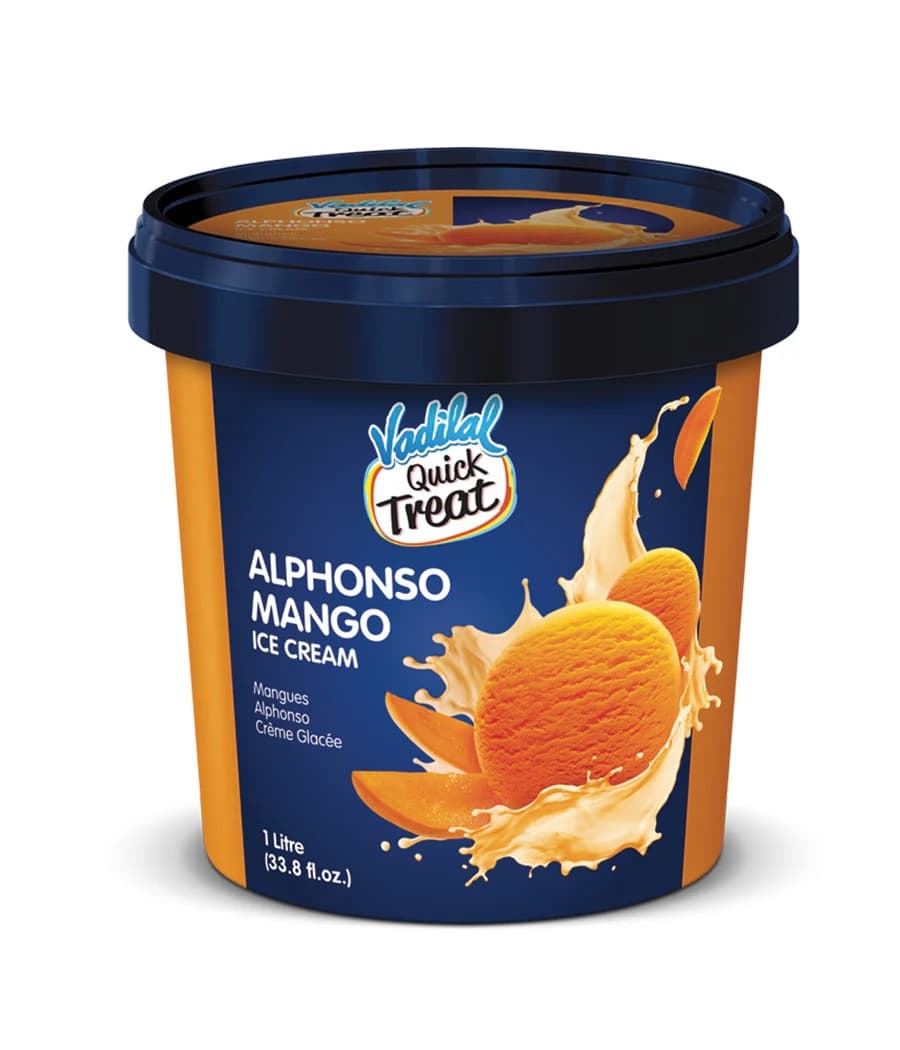 Vadilal Alphonso Mango Ice Cream 1L - Snacks
