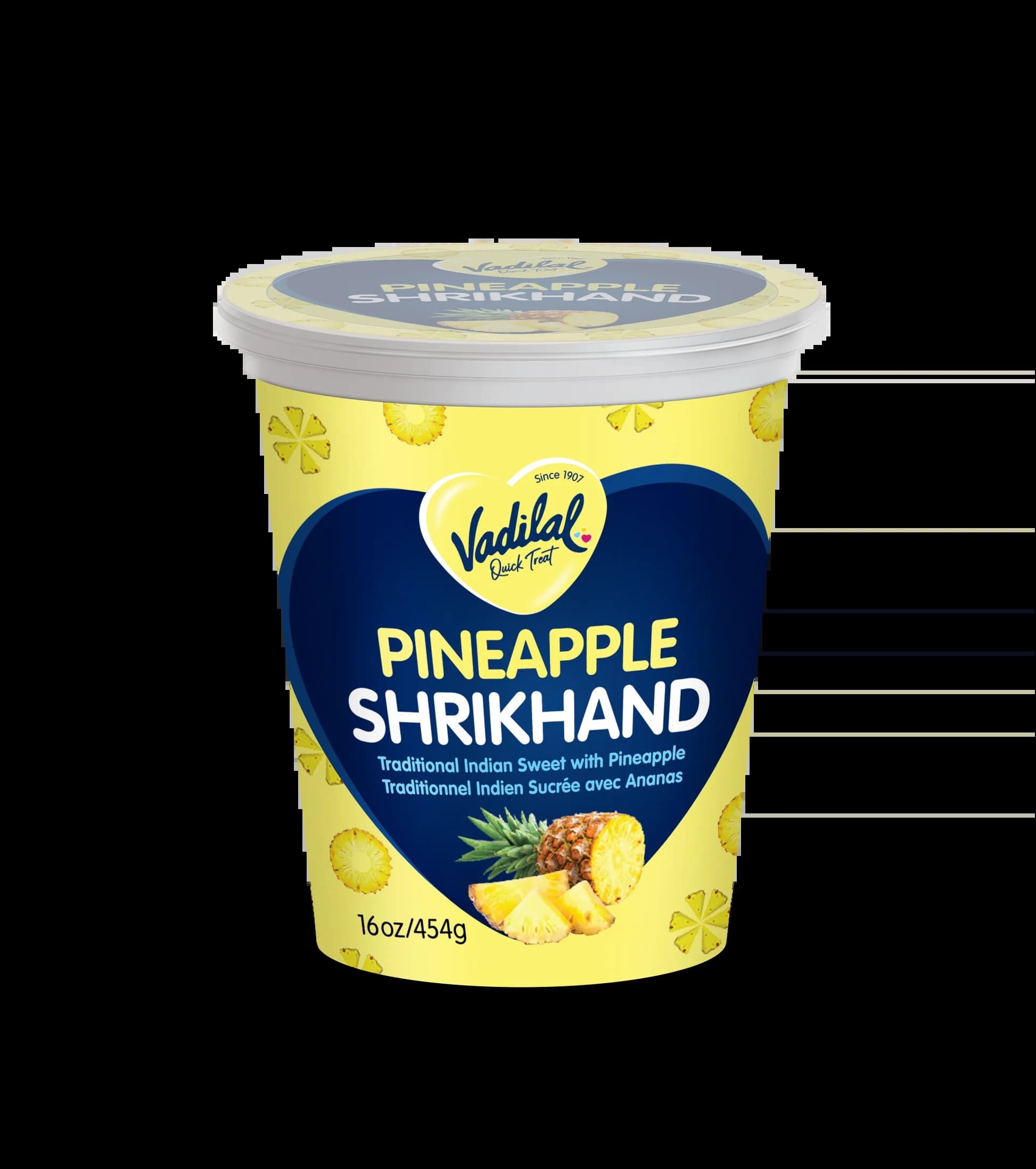 Vadilal Pineapple 350g - Frozen