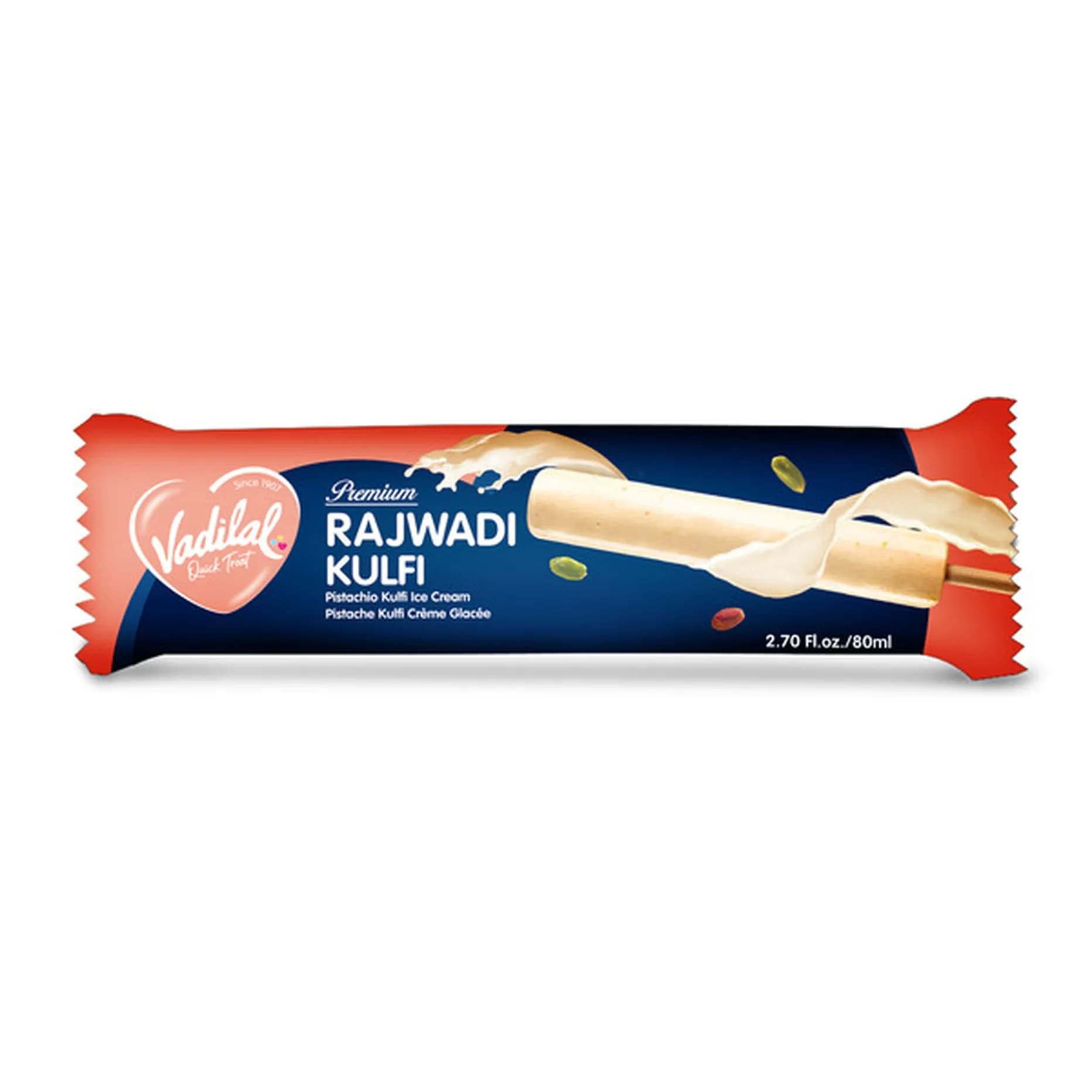 Vadilal Rajwadi Kulfi 80ml - Snacks