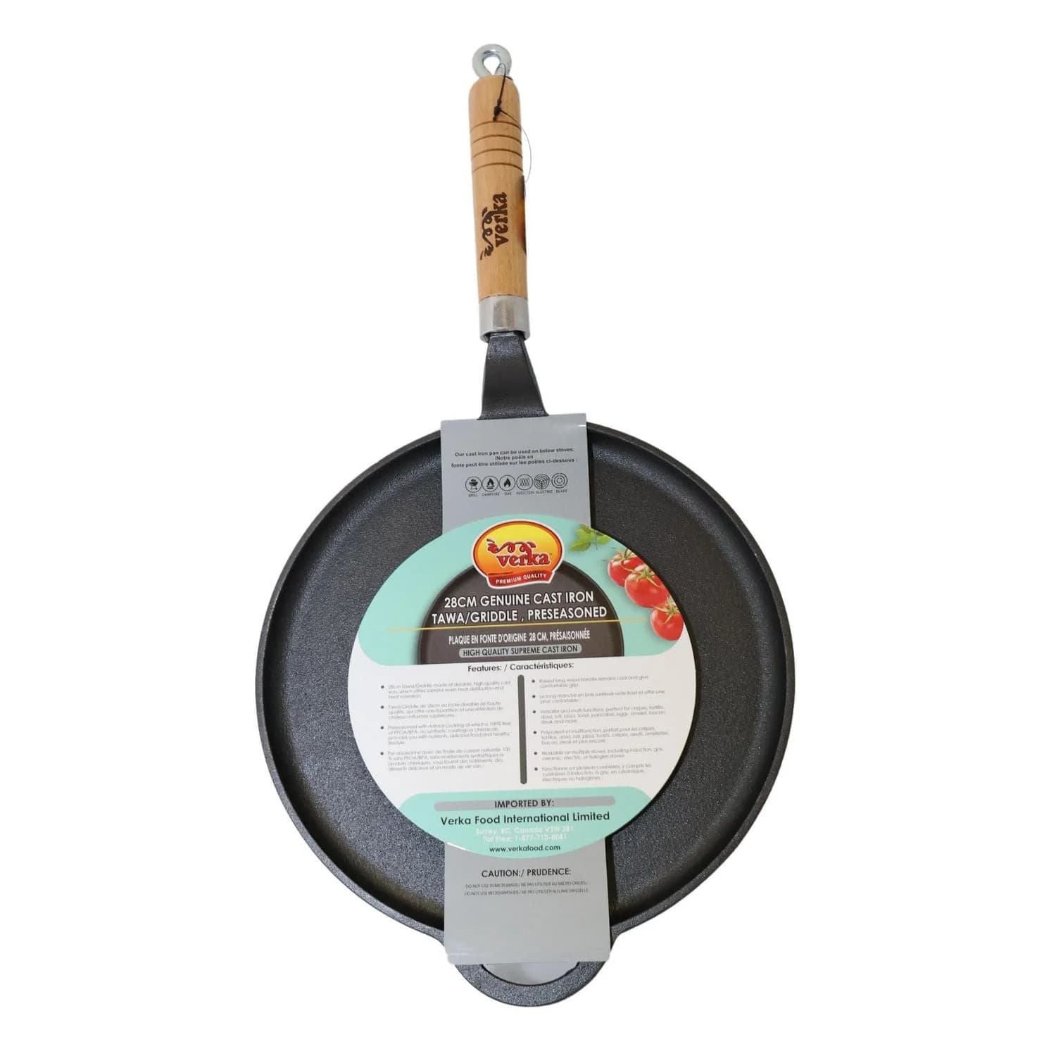 Verka Cast Iron Tawa 28cm - Household