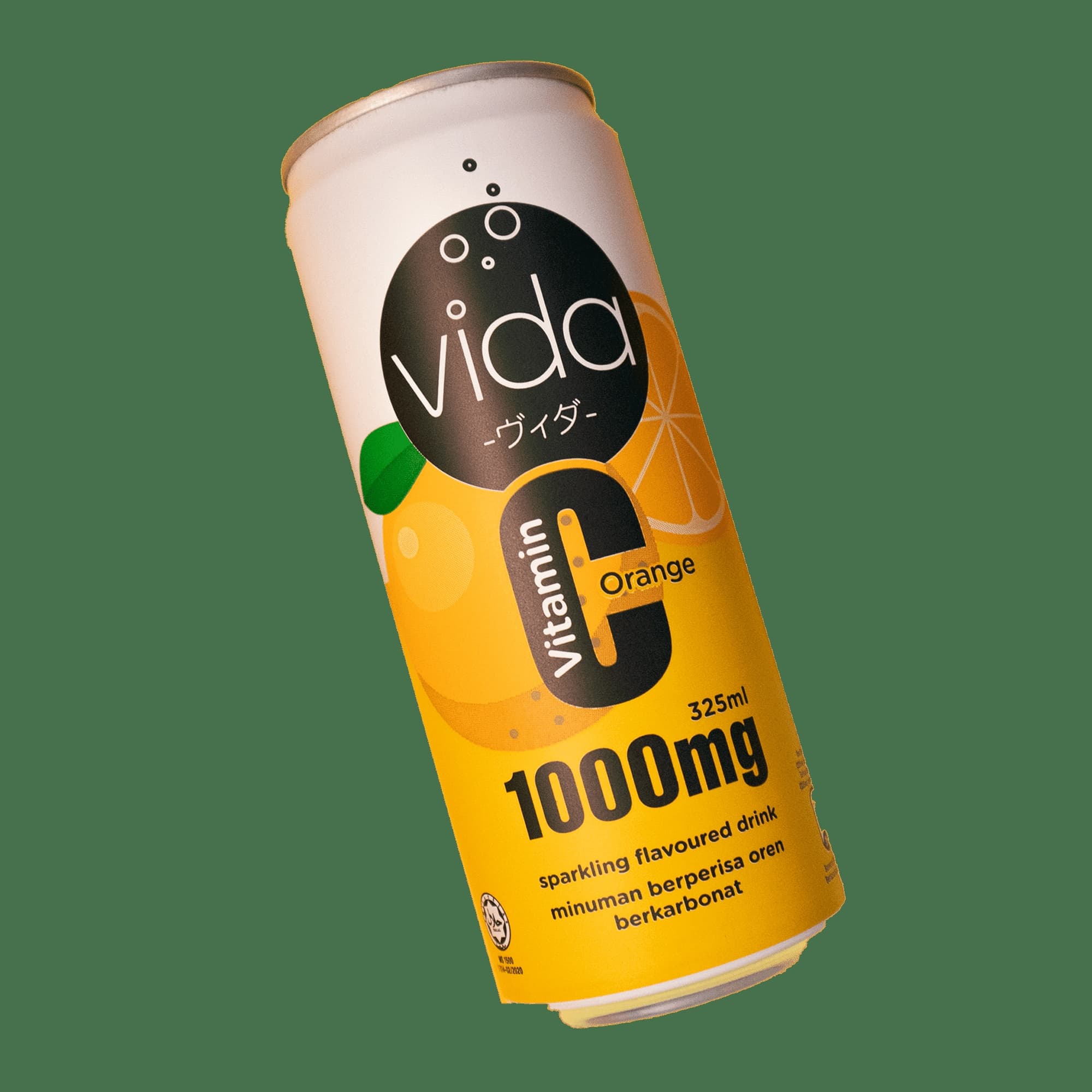 Vida Sparkling Flavoured Drink Green Apple 325ml - Beverages