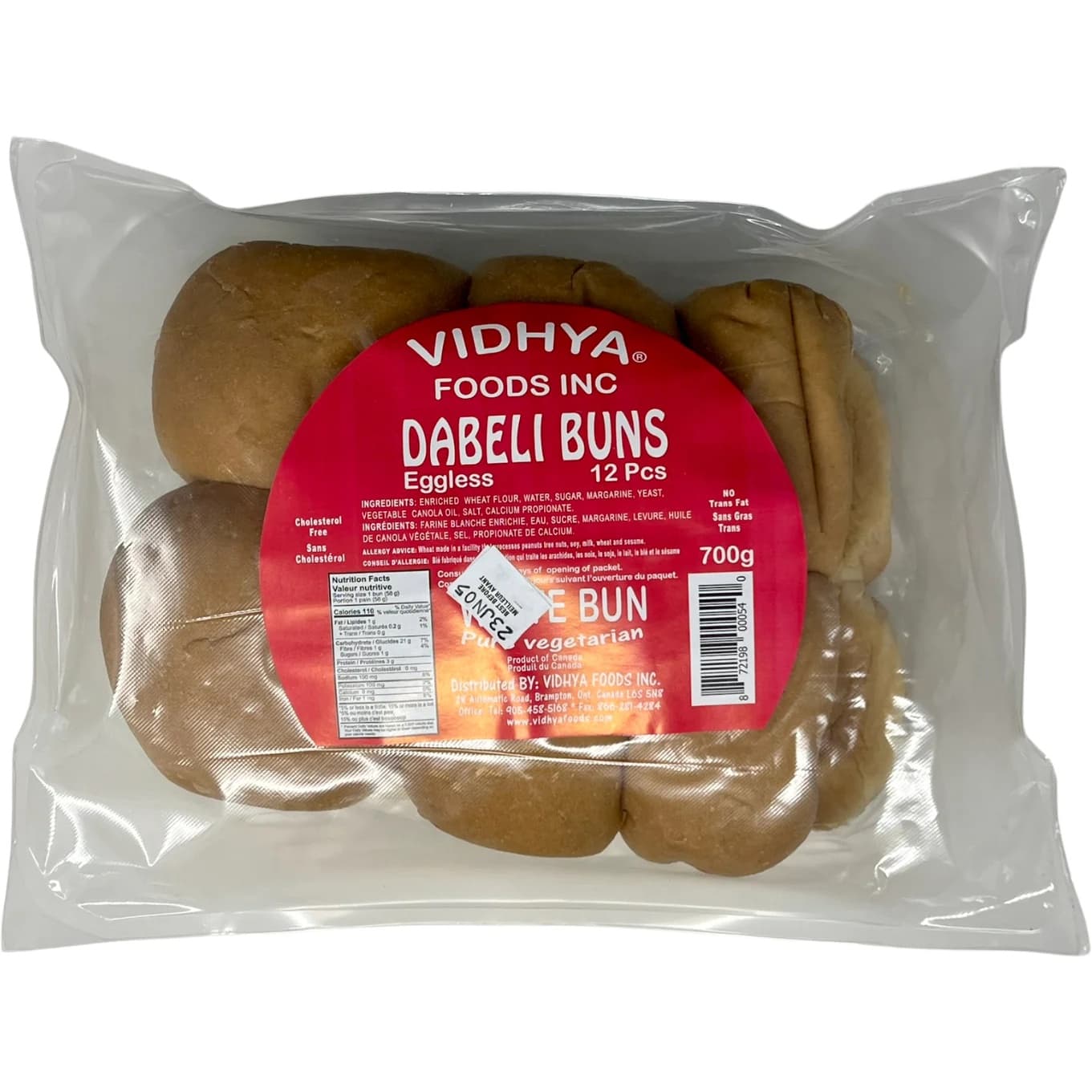 Vidhya Dabeli Buns 700g - Snacks