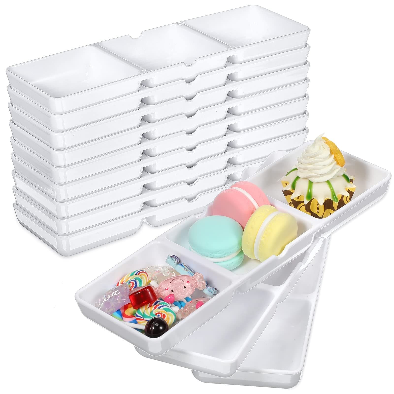 Vishva 3 Compartment Tray 10" - Household