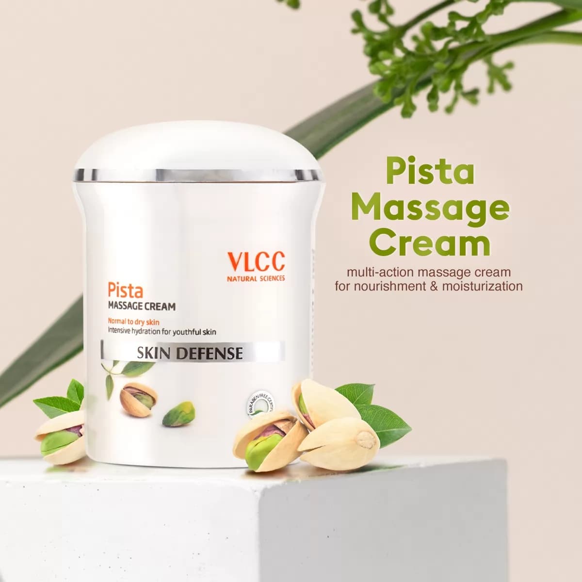 VLCC MASSAGE CREAM PISTA - Health & Care