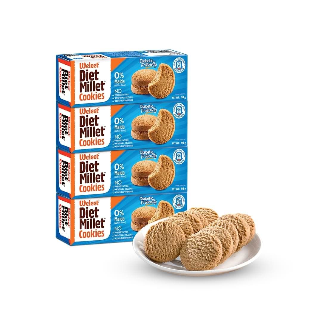 Weleet Diet Millet Cookie 90g - Snacks
