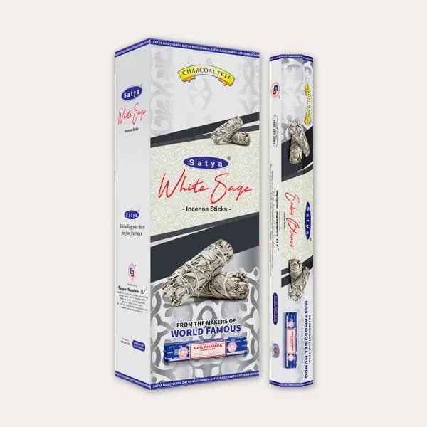 Satya White Sage Incense Sticks 15g - Religious