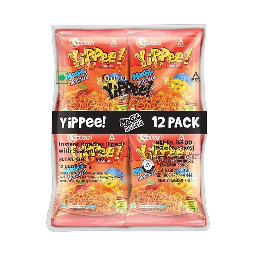 YIPPEE MAGIC MASALA NDL 70GM - Ready-to-Cook
