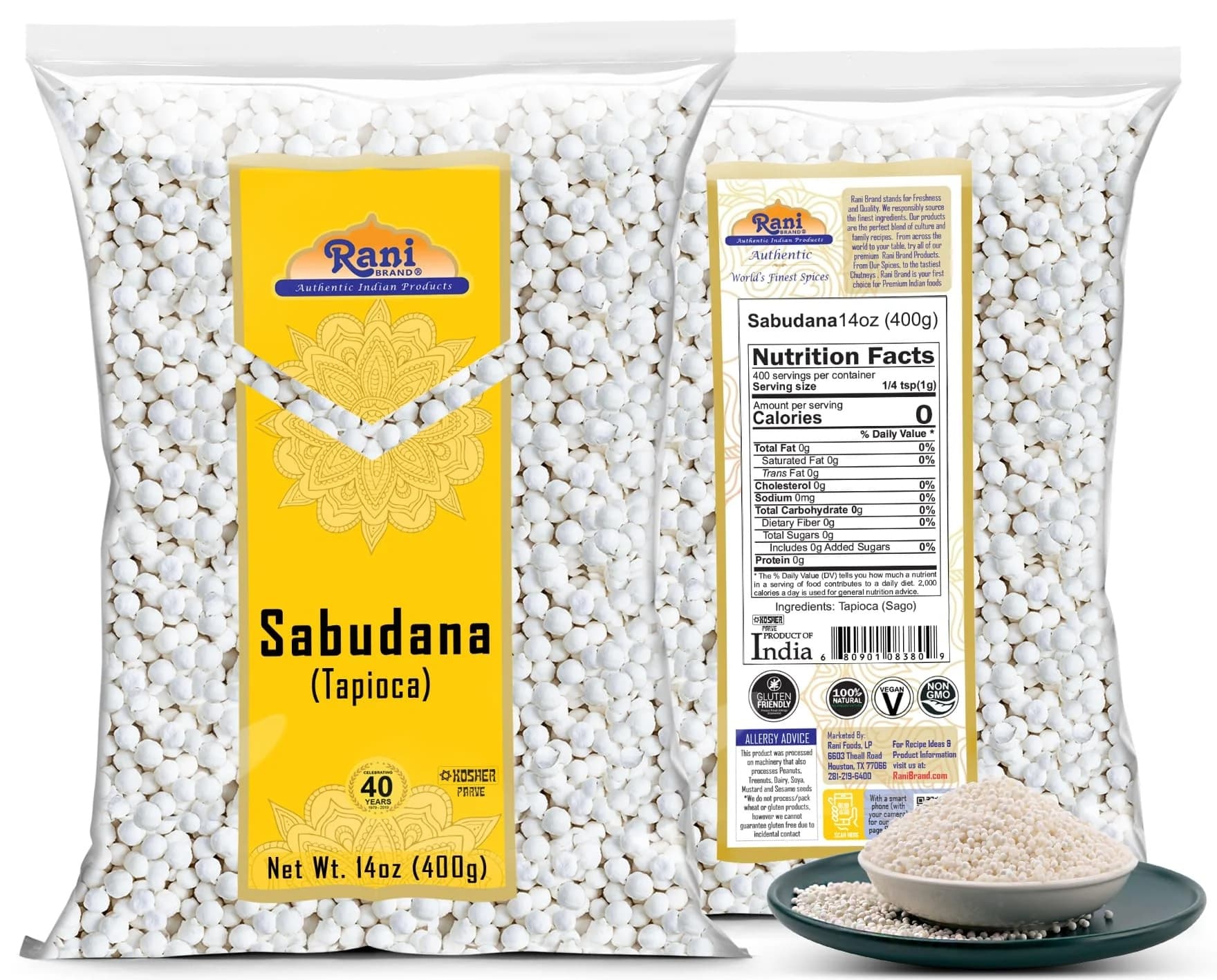 ZK SABUDANA 400G - Flour & Grains