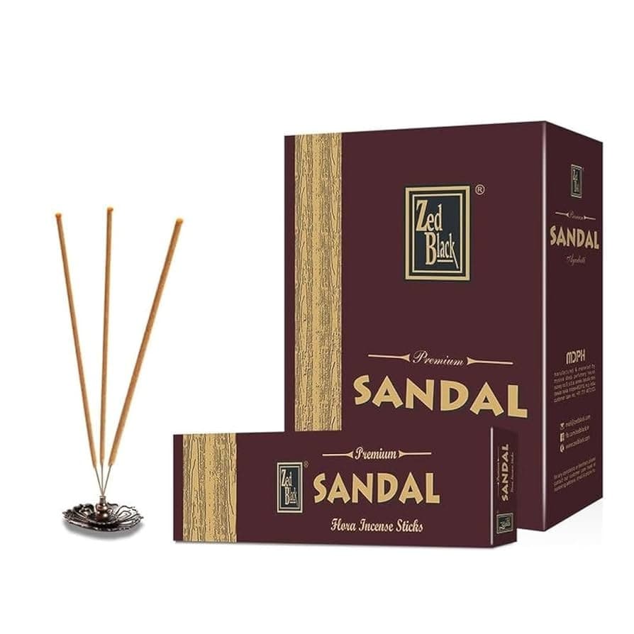 ZED BLACK Sandal Incense Sticks Box - Religious
