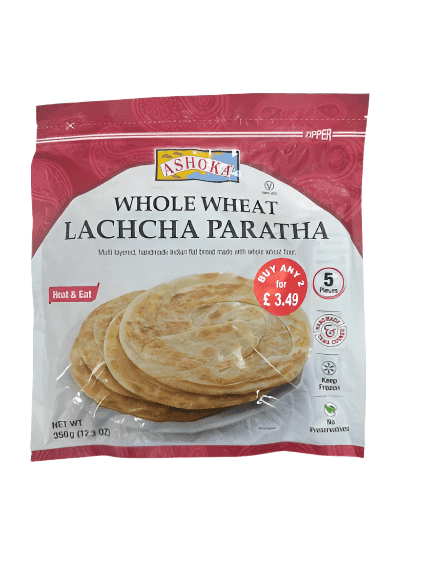 ASHOKA Whole Wheat Lachcha Paratha 350g - Frozen
