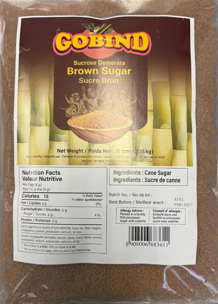 GOBIND Brown Sugar 10lb - Cooking Essentials