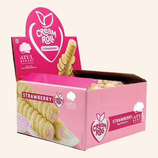 ATUL BAKERY Strawberry Cream Roll - Snacks
